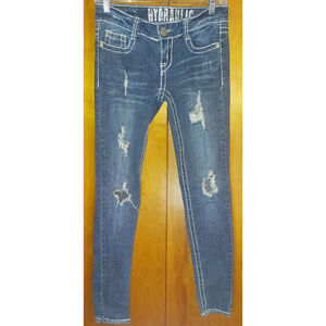 Hydraulic Distressed Youth/Girls Size 3/4. Vikki Super Skinny Jeans